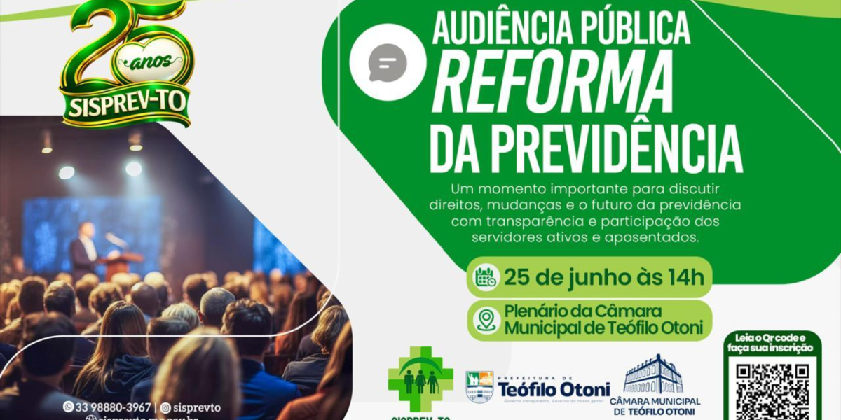 SISPREV-TO realiza audiência pública sobre reforma da previdência municipal
