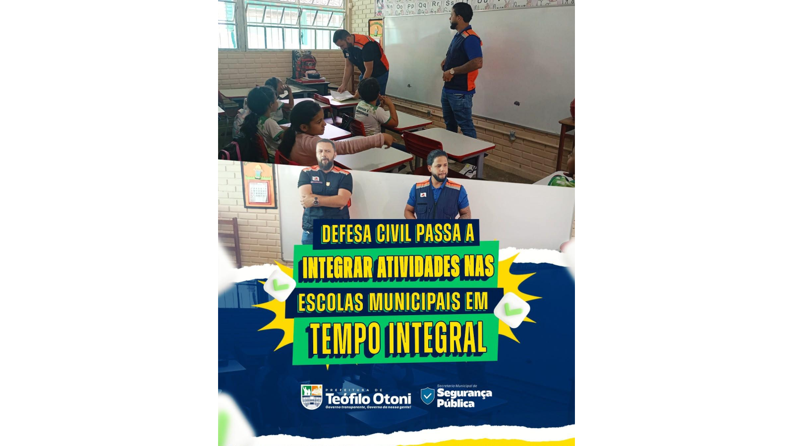 Defesa Civil passa a integrar atividades nas escolas de Teófilo Otoni