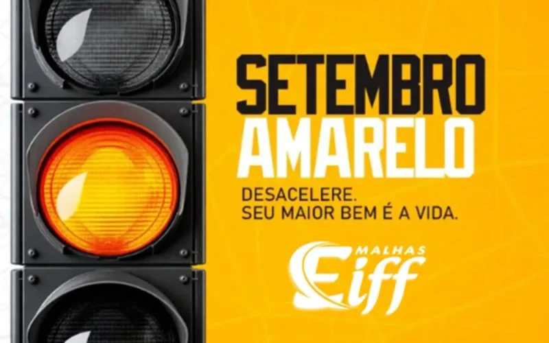 Capelinha divulga orientação de trânsito dentro da campanha Setembro Amarelo