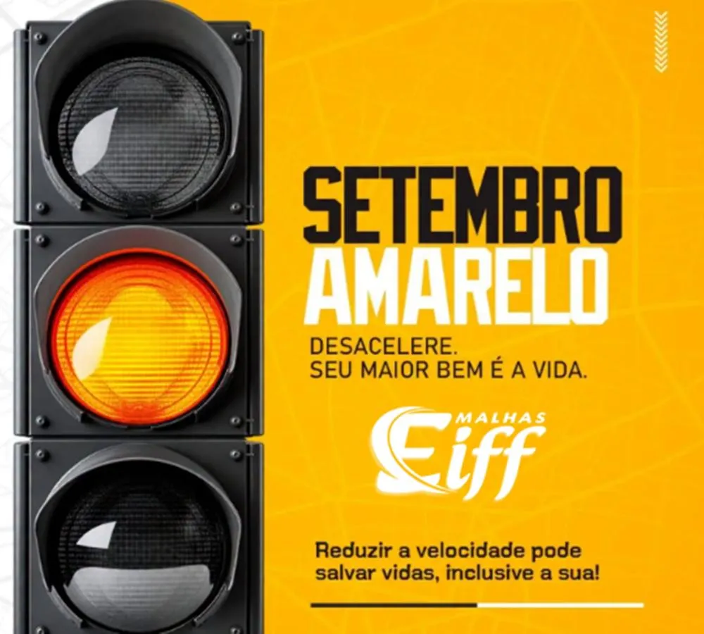 Capelinha divulga orientação de trânsito dentro da campanha Setembro Amarelo