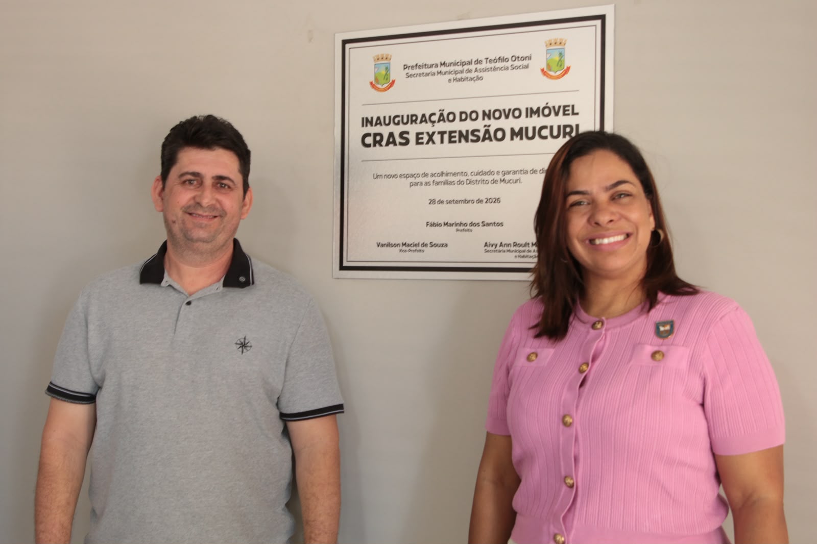 Inauguração do novo espaço do CRAS extensão Mucuri, em Teófilo Otoni
